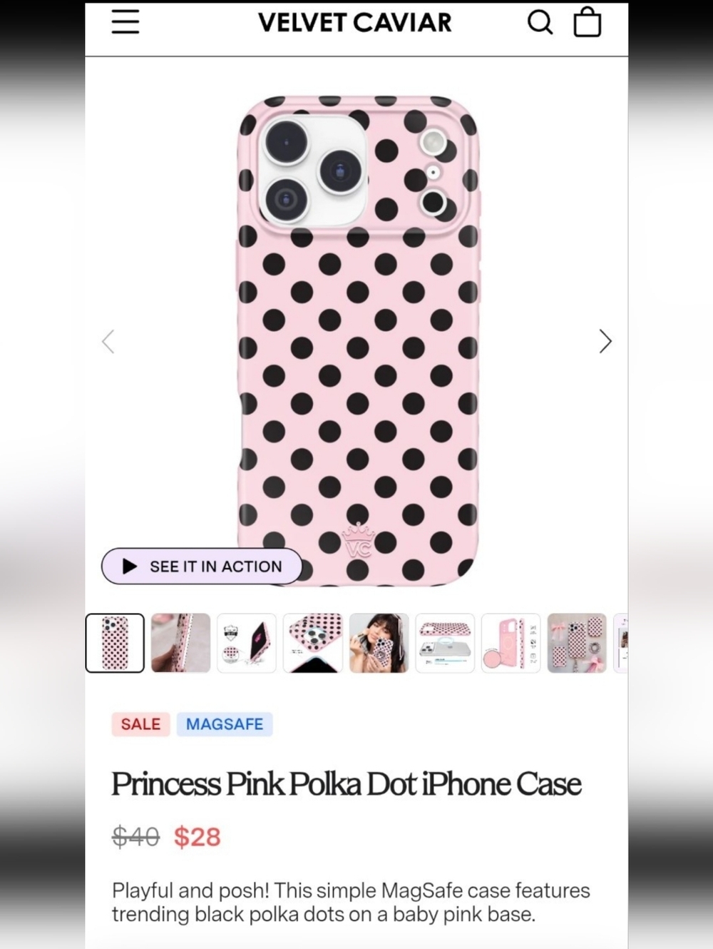 VELVET CAVIAR Magsafe Case for iPhone 17 Pro Max RETAIL $40 - Picture 2 of 12